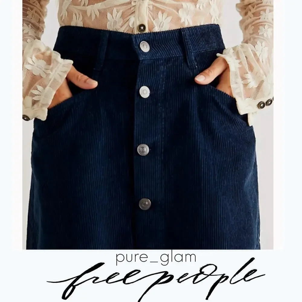 Free People corduroy mini skirt  in cotton
